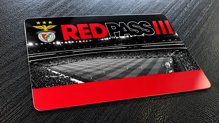 Cartão Red Pass do SL Benfica produzido pela ActiveCard